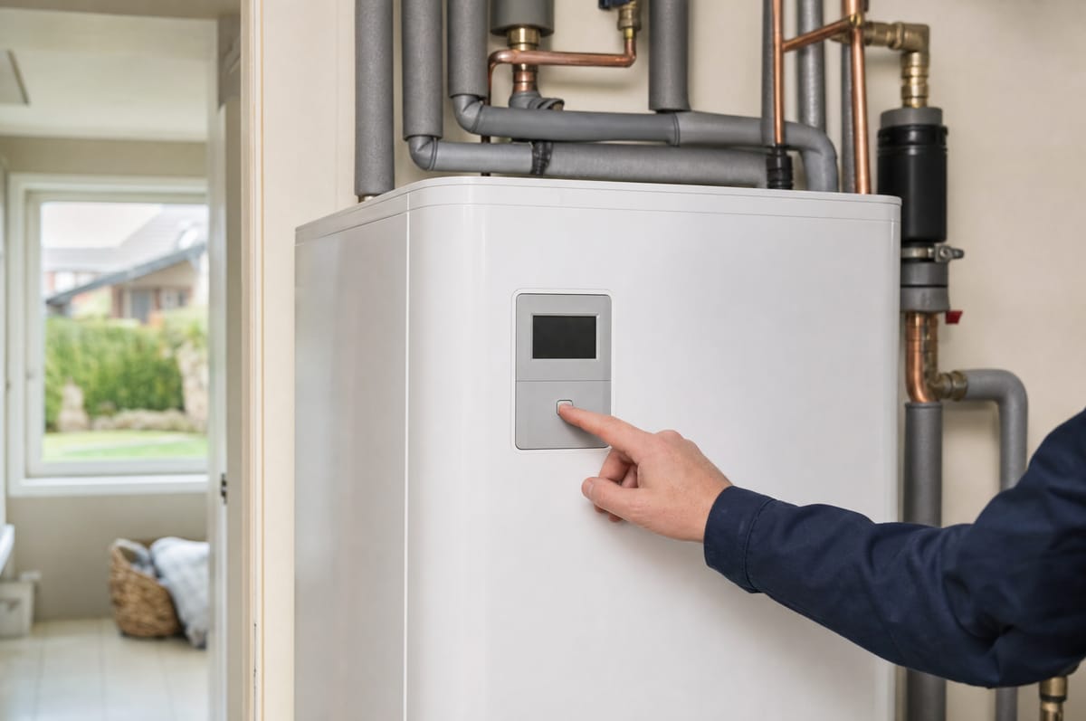 Inbetriebnahme der Inneneinheit mit Warmwasserspeicher